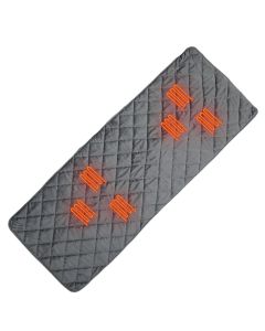 Heated Sleeping Bag Pad 5 Heating Zone 3-Level Temperature USB Power Warm Mat (Orange)