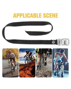2pcs Sports Bike Pedal Straps Bike Toe Straps Nylon Pedal Straps Gym Adjustable Bike Pedals Straps