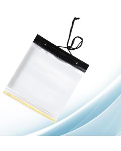 Outdoor Waterproof Map Bag Plastic Self-sealing Bag Transparent Stationery Bag White (Without Map)