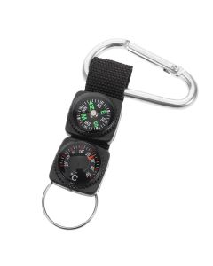 Portable Carabiner Compass Metal Compass Backpacking Compass Hiking Essentials Multifunctional Hiking Compass With Carabiner