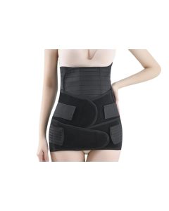 3 in 1 Postpartum Belly Band Waist Shapewear support Girdle After Birth Support - Black & L