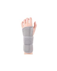 Adjustable Wrist Brace with Removable Steel Splint for Carpal Tunnel Support - Grey & Left & M