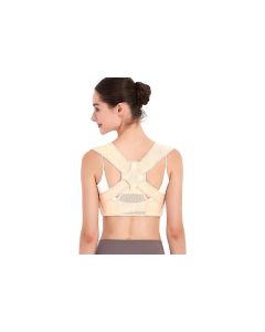 Adjustable Posture Corrector for Posture Correction Back Straightener -Nude / L