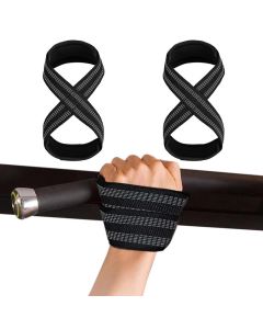 Figure 8 Lifting Straps for Deadlift Weightlifting Prevent Grip Slip Gym Wrist Belt