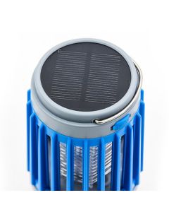 2pcs Solar and USB Mosquito Killer Camp Lamp Flashlight -Blue