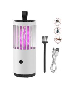 Electric Mosquito Killer Lamp Insect Catcher Fly Bug Zapper Trap LED Purple Lamp Mozzie -Grey