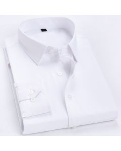 Men Cotton Shirt Long Sleeve No Iron Work Black short-sleeved pocket 42/3XL