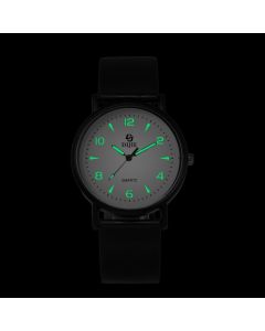 Di Jie Korean Style Quartz Watch 40mm Round Dial PVC triangle small size white