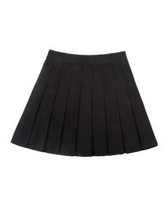 Xiang Mei Mei Women's Pleated Mini Skirt Poly Navy blue