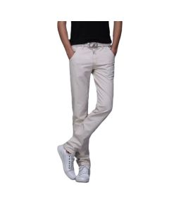 Men's Cotton Chinos Large Size Straight Casual Pants Peacock blue blue 28