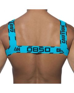 0850 Men Chest Strap Nylon Elastic Sports Shaper BS8101 Blue