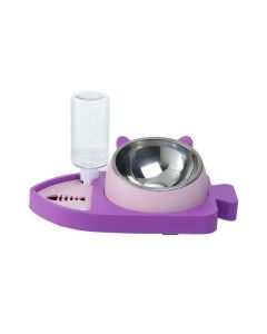 Pet Feeder Water Dispenser Fish Shape Auto Refill... Green