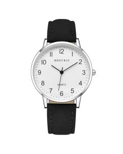MREURIO Men's Quartz Watch 38mm Mineral Glass Gray Belt Men's Style