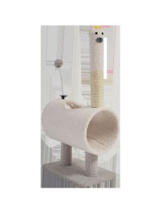 Cat Climbing Frame Animal Design Alpaca Hemp Pad... Niu Niu