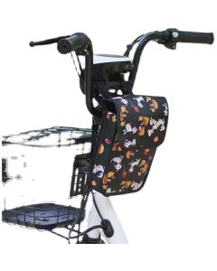 OQsport Bicycle Bag 3L Canvas Front Storage Medium Three-dimensional style + colorful maple leaf
