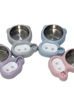 Yunce Pet Factory Automatic Feeder Cat Dog Bowl Pink