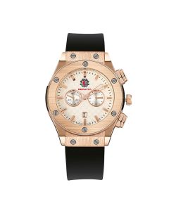 Modia Men Silicone Watch Calendar Quartz Black