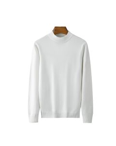 JF Men Slim Fit Half Turtleneck Fleece Lined Pullover Half high collar brown [fleece-lined]] 2XL (70.00 kg-80.00 kg
