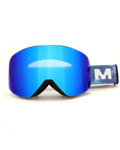 Magnetic Cylindrical Ski Goggles with UV400 Anti-Fog Dual-Lens, Impact-Resistant TPU Frame, Interchangeable Lens for Snow Sports, Includes Protective Case & Black Storage Bag (Pink)