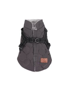 Premium Winter Dog Coat with Built-in Harness, Water-Resistant Puffer Vest for Small & Medium Breeds, Reflective Safety Straps, and Fleece Lining for Warmth and Outdoor Adventures (S, Pink)