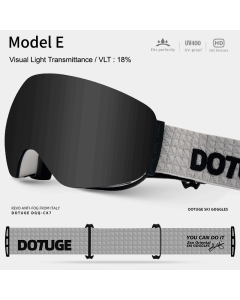 Magnetic Ski Goggles with HD Anti-Fog Spherical Lens, UV400 Protection for Snow Sports, Compatible with Eyewear, Ideal for Skiing and Mountain Climbing (F)