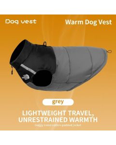Keep Your Pup Cozy and Visible This Winter – Waterproof, Insulated Dog Coat with Reflective Strips, Front Zipper, D-Ring Leash Attachment, and Adjustable Fit for Daily Walks and Outdoor Adventures (4XL, Khaki)