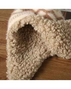 Women'S Knitted Hat Furry Ear-Flap Hat Pom-Pom Hat Winter Accessory Women'S - White - Size L