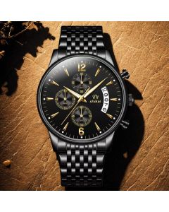 Men'S Watch Business Watch Sports Watch Multifunctional Watch Quartz Watch - Black - Size Man