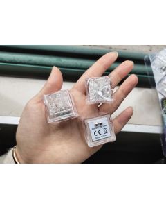 12 Pack Multi Color Square Flashing Light Up Ice Cube with Glowing Changing Sights for Bar Club Drinking Party Wine Wedding