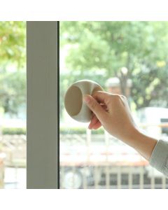 Round White Self-Stick Instant Cabinet Drawer Handle Helper Auxiliary Kitchen Cabinet Door Window Handle Sticker Convenient （2pcs）