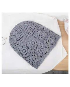 4 Pcs Hat Fall Handmade Knit Floral Cotton Cutout Summer Hats for Women Lightweight Knitted （A set of 4 different colors）