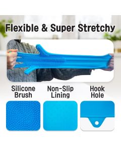 Reusable silicone dishwashing Household Cleaning Dishwashing gloves Bathroom,Pet Bathing, Cars, Fruit and More