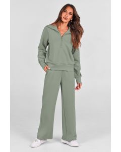 Women’s 2-Piece Lounge Set for Daily Errands, Gym Workouts & Relaxed At-Home Wear, S (Sage Green)