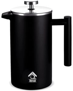 Black French Press Coffee Maker Plunger 1000ml
