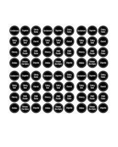 144PCS Spice Herb Jar Labels Waterproof Pantry Stickers for Kitchen Storage Jars