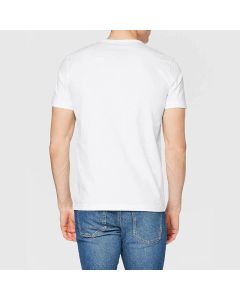 Heavy Cotton Short Sleeve T Shirt Plain Basic Tee Mens Top Dark Blue Size Large - S