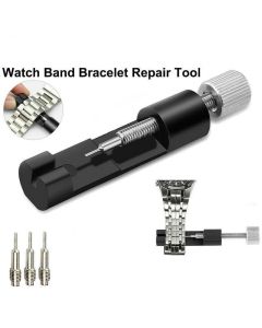 Metal Adjustable Watch Band Bracelet Repair Tool Link Pin Remover 6 Replace Pins