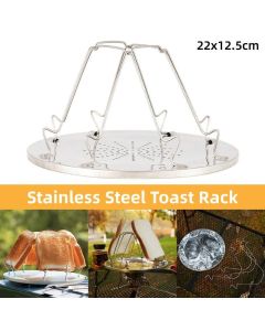 Outdoor Toast Rack Camping Picnic Grill Foldable Bread Holder Stainless Steel