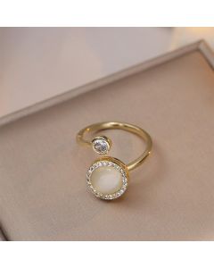 Cat Eye Bracelet Ring Set Fashion Jewellery Women Adjustable Accessories - Bracelet