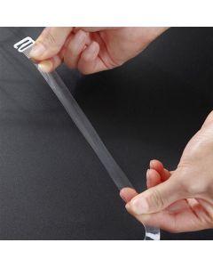 3 PAIRS/ LOT Clear Bra Straps Transparent Metal Buckle Invisible Adjustable