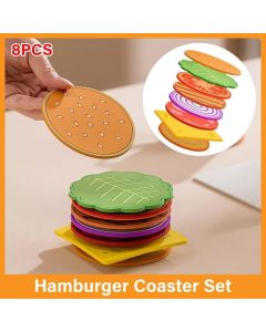8pcs Anti Slip Coasters Set Insulated Drink Mats for Home Table Protection