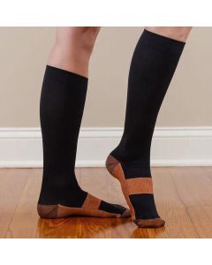 Compression Socks Copper Medical Stockings Travel Running Anti Unisex Fatigue Au - L/XL