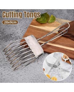 Stainless Steel Ham Bread Slicer Multi-function BBQ Clip Meat Cutter Splitter