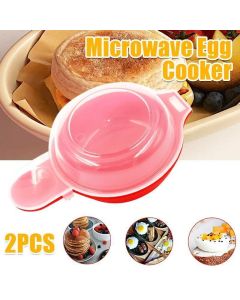2PCS Easy Eggwich Microwave Egg Cooker Non Stick Poacher for Fast Breakfast Eggs