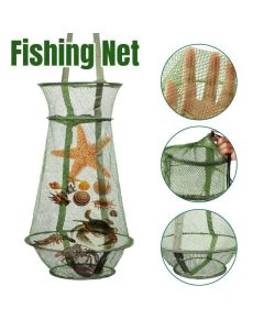 Fish Trap Crab Trap Nylon Mesh Fishing Trap Portable Fish Catcher Outdoor