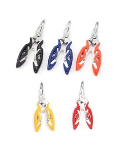 Multi Function Fishing Pliers Line Cutter Split Ring Tool with Grip Scissors Design - Blue