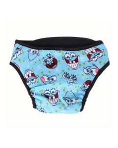 Washable Female Pet Dog Cat Nappy Diaper Physiological Pants Panties Underwear Blue - M