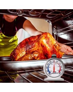 Stainless Steel Oven Thermometer Large Dial Kitchen Food Temperature  Au Stock