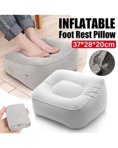 Travel Inflatable Foot Rest Air Pillow Cushion Office Home Leg Footrest Relax