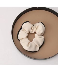 Large Scrunchies Silk Satin Elastic Hair Hair Bands Rope Tie Ponytail Accessory - Black